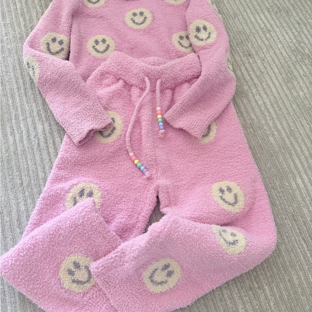 Lola and the Boys PINKY FUZZY SMILEY EMOJI SET size 6